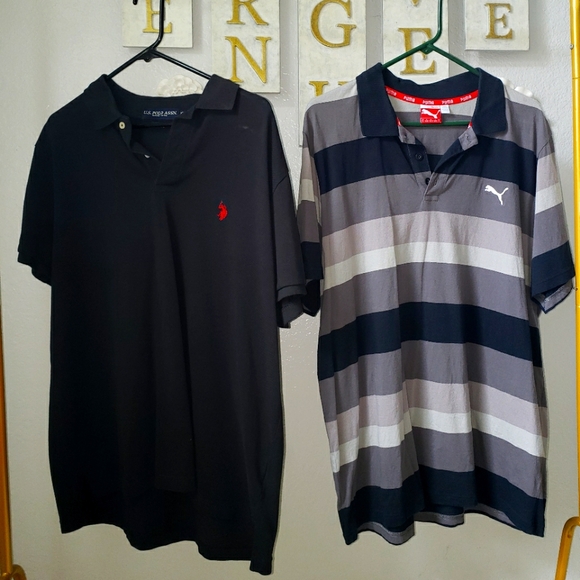 LOT of Polo short sleeved shirts size extra large Puma, US Polo Assn. - Picture 1 of 6